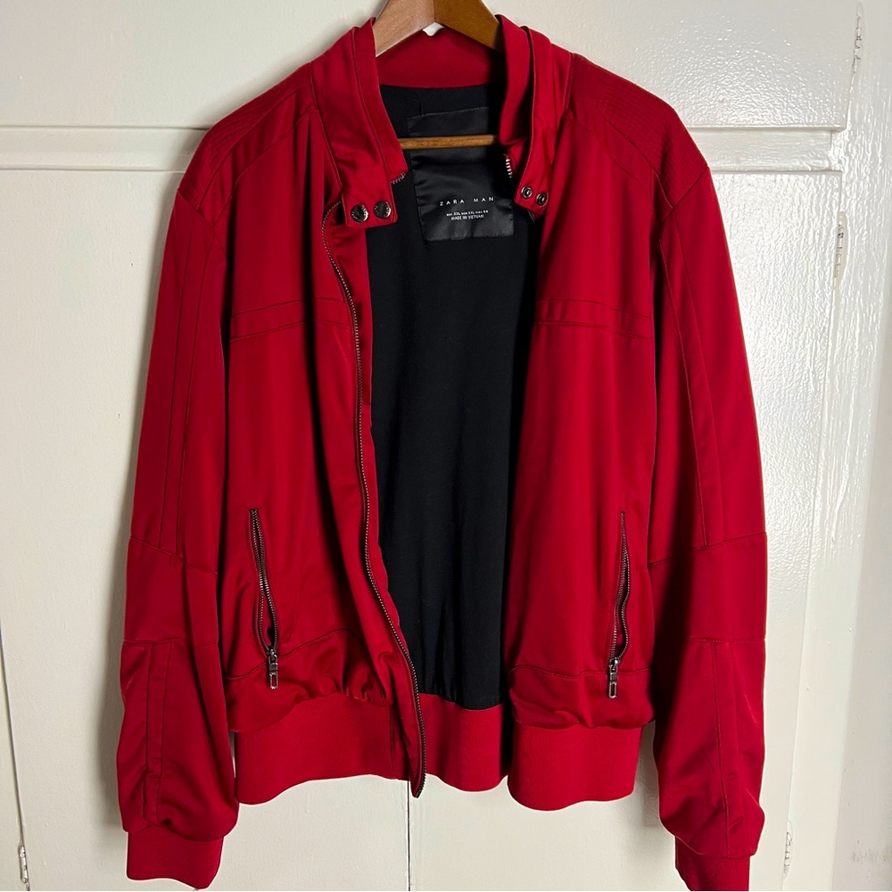 Zara Men’s Sporty Bomber Style Jacket Sz XXL